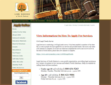 Tablet Screenshot of legalassist.org